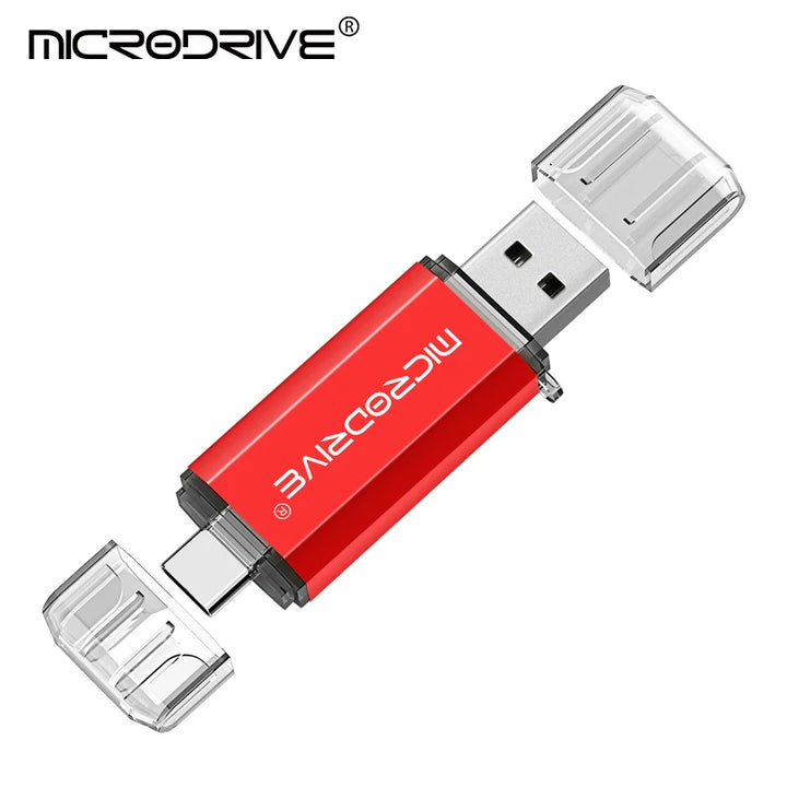 MicroDrive 2-in-1 Type-C & USB 2.0 OTG Flash Drive