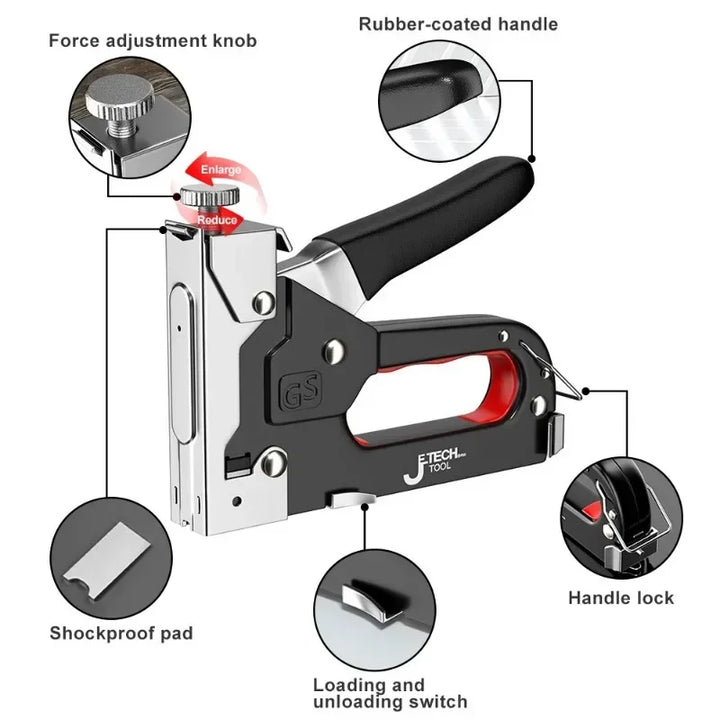 4-in-1 Heavy Duty Manual Staple Gun