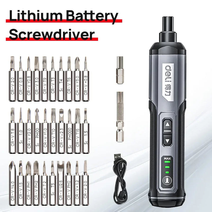 Deli DL-DP04-1B2 Cordless Electric Screwdriver