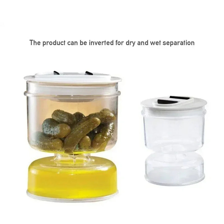 Hourglass Design Pickle Jar with Sealed Lid