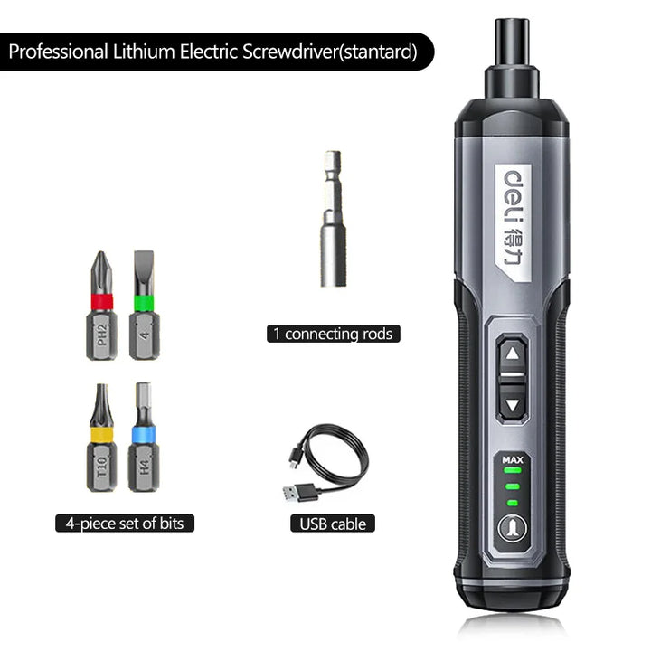 Deli DL-DP04-1B2 Cordless Electric Screwdriver