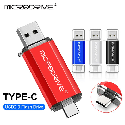 MicroDrive 2-in-1 Type-C & USB 2.0 OTG Flash Drive