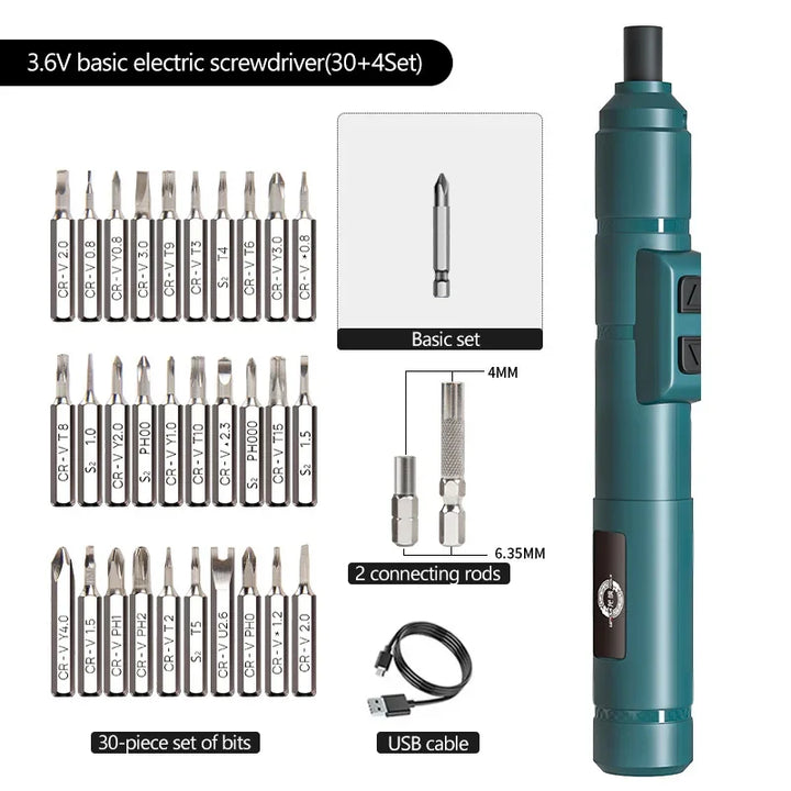 Deli DL-DP04-1B2 Cordless Electric Screwdriver