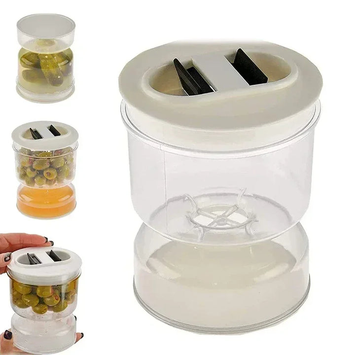 Hourglass Design Pickle Jar with Sealed Lid
