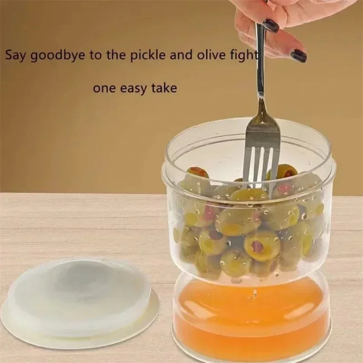 Hourglass Design Pickle Jar with Sealed Lid